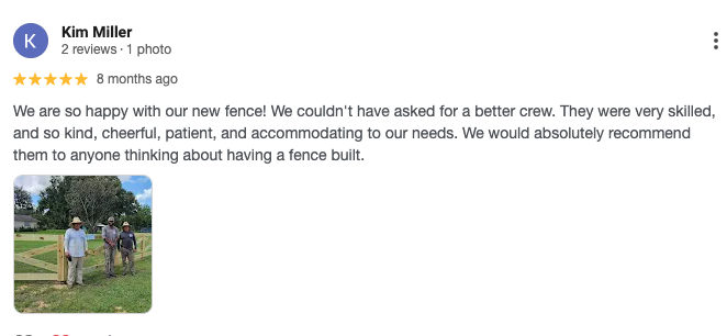 Fence project by Southern Pro Fence in Central Florida